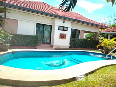 Charming villa with private pool and lush garden, perfect for relaxation and entertaining.