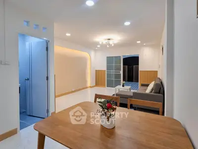 Modern living room with stylish furniture and open layout, perfect for relaxation and entertaining.