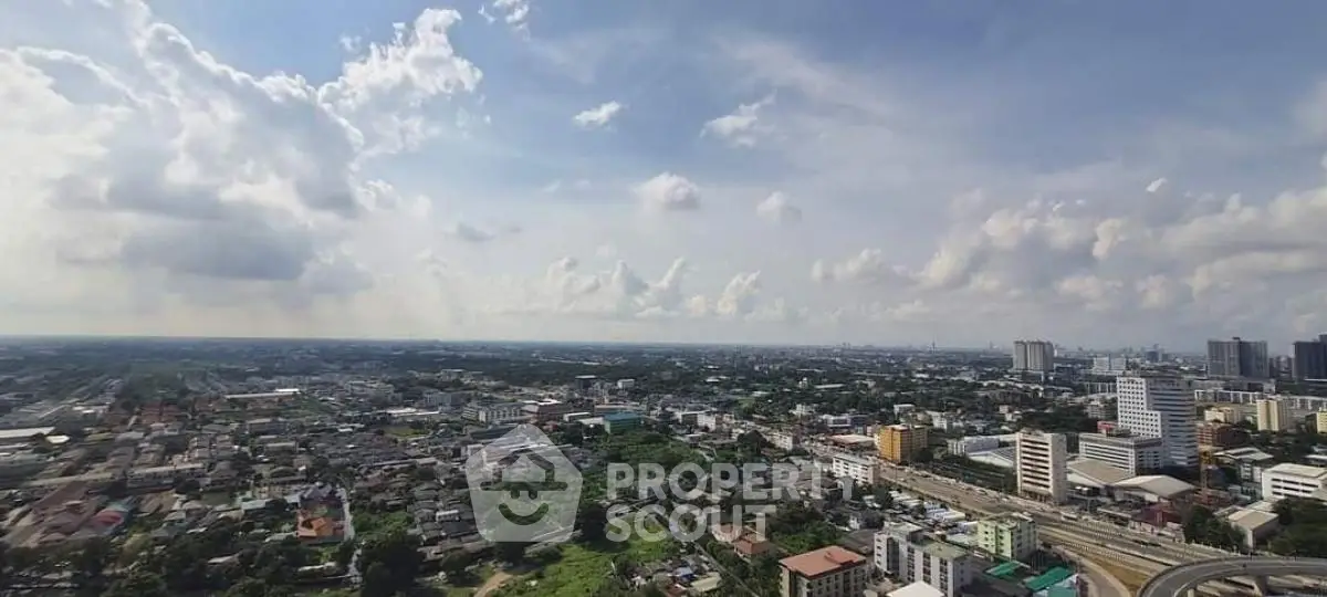 Stunning panoramic cityscape view with expansive skyline and lush greenery, perfect for urban living enthusiasts.