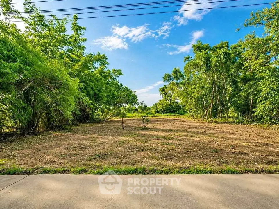 Spacious vacant land surrounded by lush greenery, perfect for development opportunities.