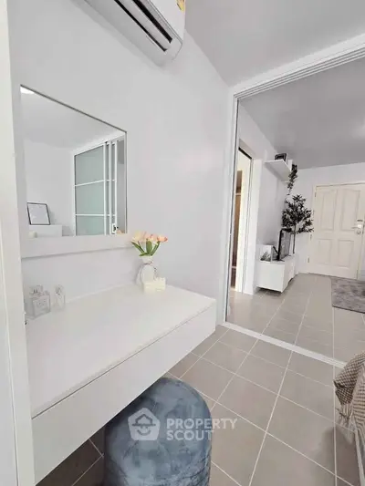 Modern apartment interior with stylish decor and open layout