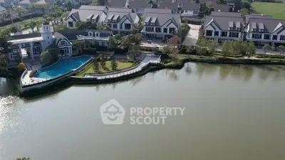 Luxury waterfront homes with private pool and scenic views