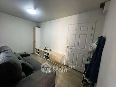 Cozy living room with modern furniture and sleek design