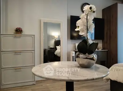 Stylish bedroom with elegant decor and modern furnishings