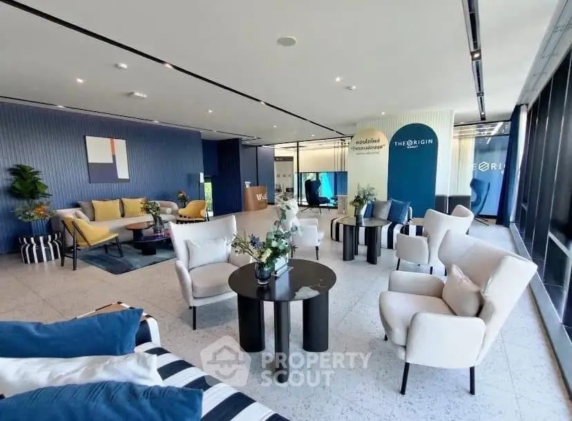 Luxurious modern living room with elegant furniture and stylish decor in a spacious open layout.