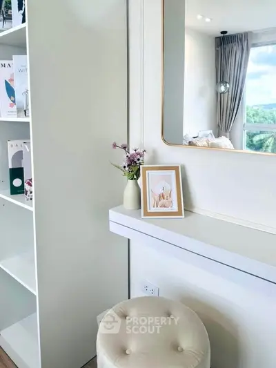 Chic modern living space with elegant decor and natural light