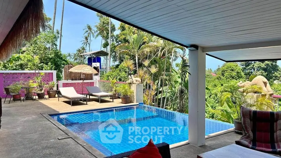 Stunning tropical villa with private pool and lush garden view