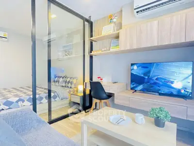 Modern studio apartment with stylish decor and open layout