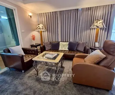 Elegant living room with plush seating and stylish decor