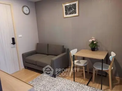 Cozy modern living room with stylish furniture and decor