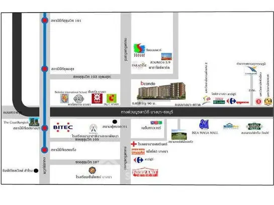 Map showing real estate location with nearby amenities and landmarks.