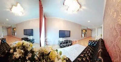 Luxurious living room with elegant decor and modern furnishings