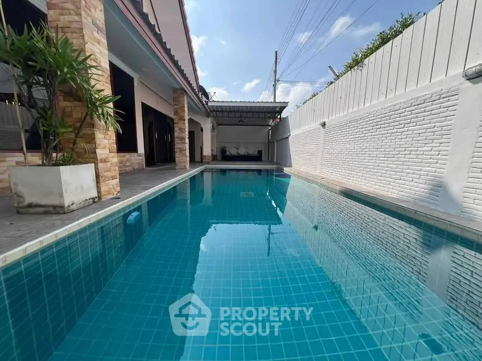 Stunning private pool area with modern design and serene ambiance, perfect for relaxation and entertainment.