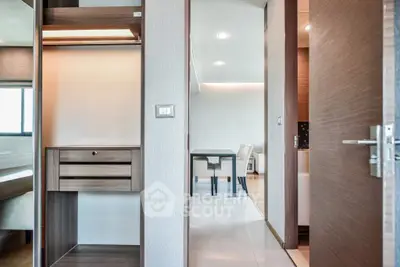 Modern apartment interior with open layout and stylish furniture