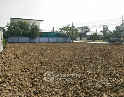 Vacant land plot in suburban area ready for development