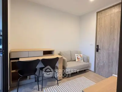 Cozy living room with modern furniture and stylish decor
