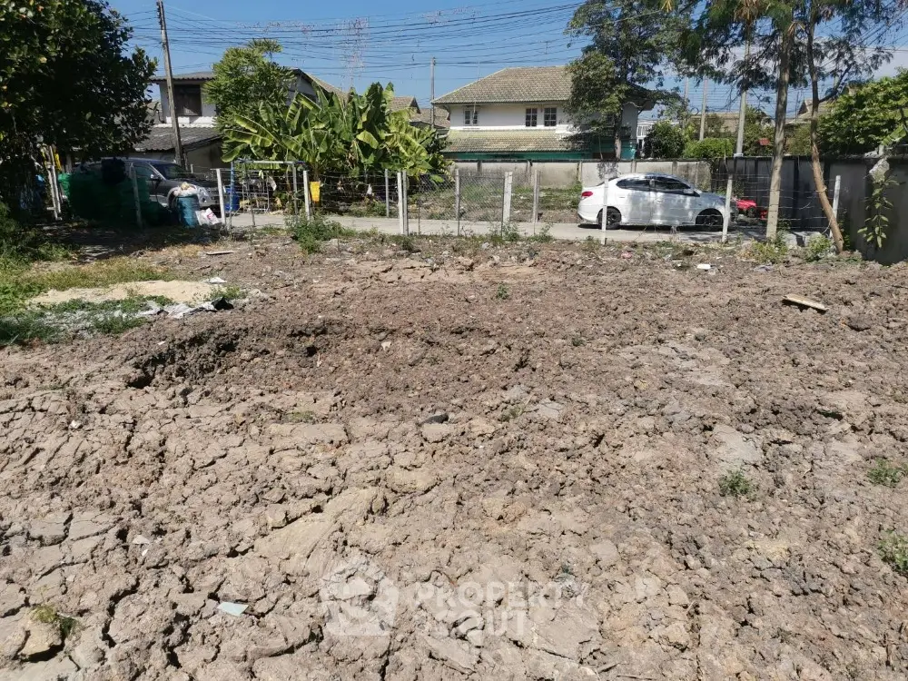 Vacant land plot in suburban area ready for development