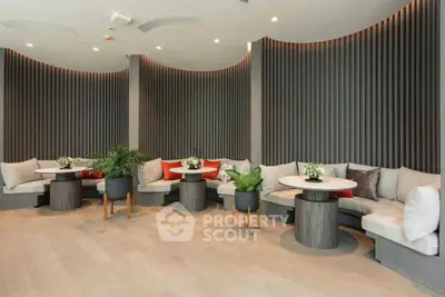 Modern lounge area with stylish seating and elegant decor