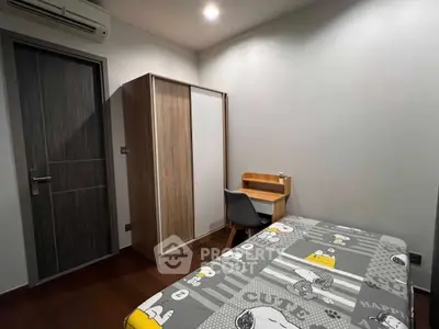 Cozy bedroom with modern furniture and stylish decor, perfect for relaxation and comfort.