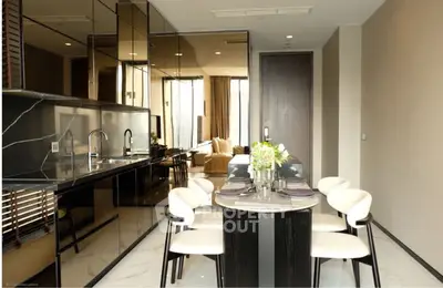 Modern kitchen with sleek design and open layout