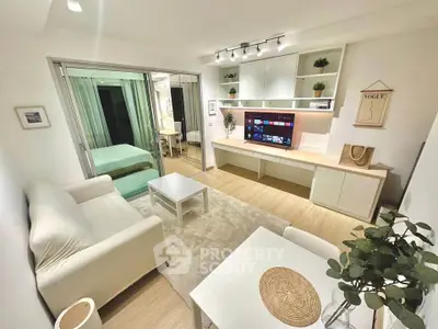Modern living room with open layout and stylish decor