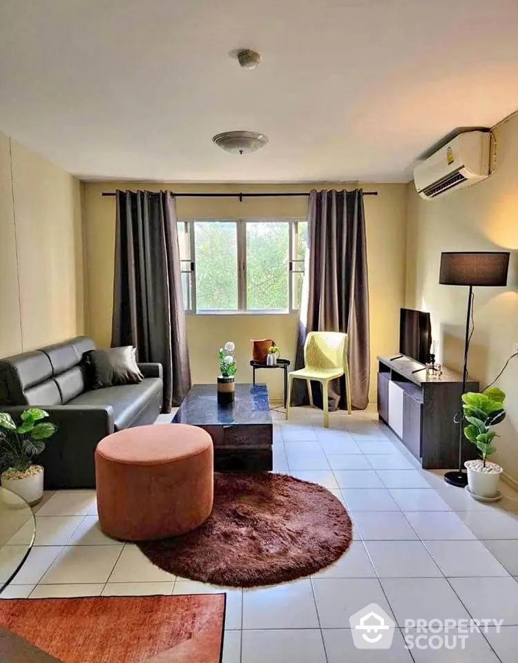 Cozy living room with modern furniture and natural light