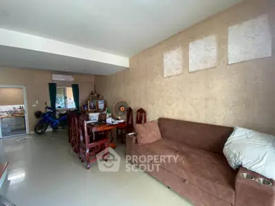 Spacious living room with elegant furniture and open layout