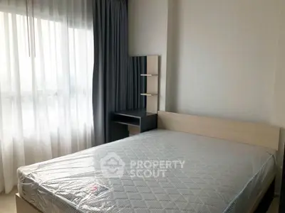 Modern bedroom with natural light and minimalist design