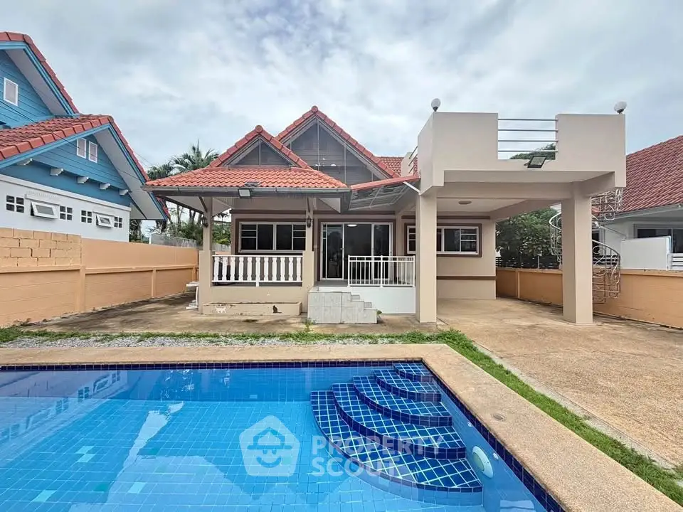 Charming single-story home with pool and spacious patio, perfect for family living and entertaining.