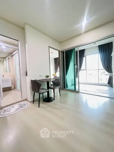 Modern apartment interior with open layout and natural light