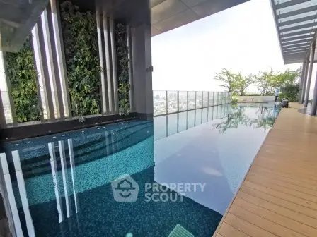 Luxurious rooftop infinity pool with stunning city views and modern design.