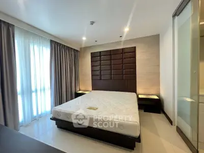 Modern bedroom with elegant design and natural light