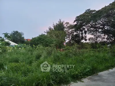 Lush green vacant land with trees, ideal for development opportunities.