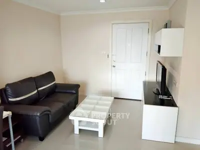 Cozy living room with modern furniture and sleek design