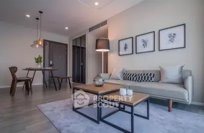 Modern living room with stylish decor and elegant furniture