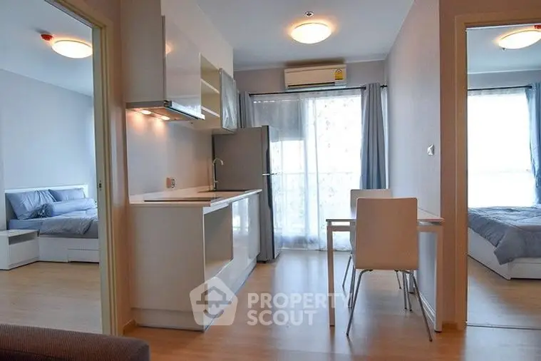 Fully Furnished 2 Bedrooms Condo at Fuse Sense Bangkae Livingroom
