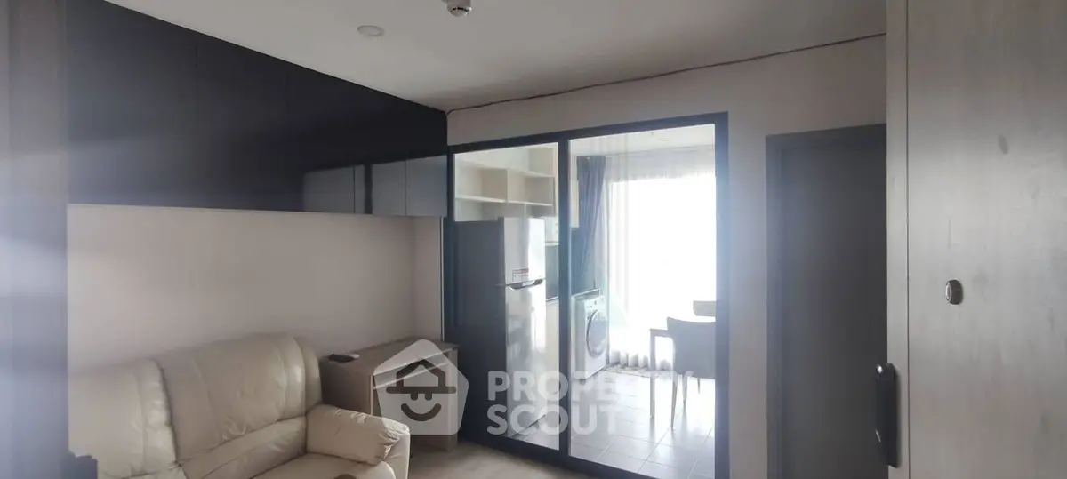 Modern apartment interior with sleek design and natural light