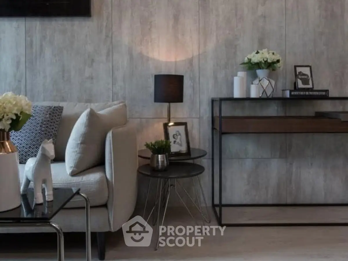 Stylish modern living room with chic decor and elegant furniture