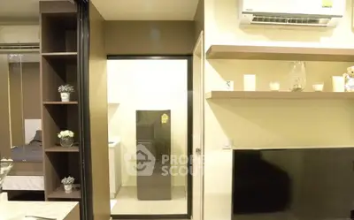 Modern apartment interior with sleek design and efficient use of space