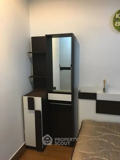 Modern bedroom with sleek furniture and stylish decor