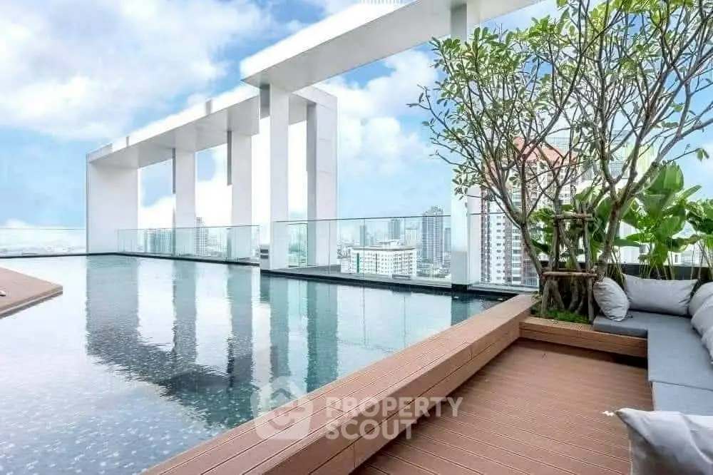 Luxurious rooftop pool with stunning city views and modern design.