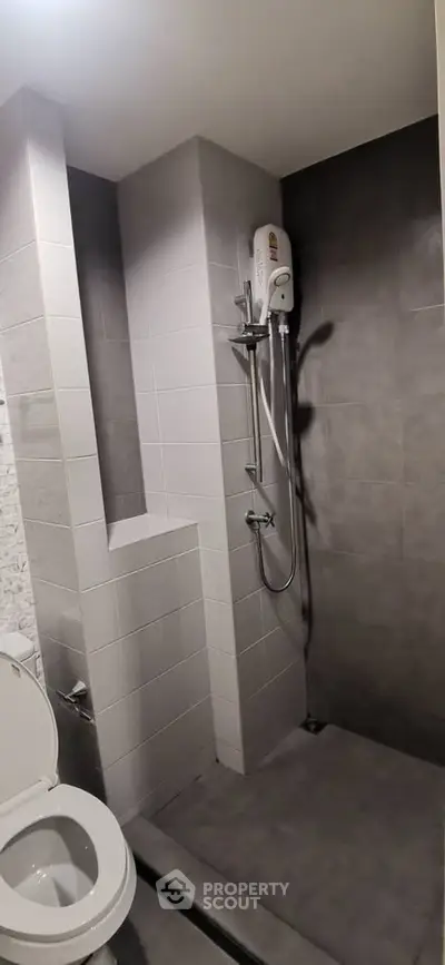 Modern bathroom with sleek shower and contemporary design
