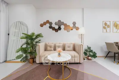 Modern living room with stylish decor and elegant furniture