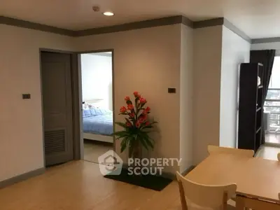 Spacious apartment interior with modern decor and natural light