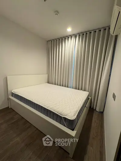 Cozy bedroom with minimalist design and natural light