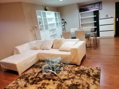 Spacious living room with modern furniture and elegant decor
