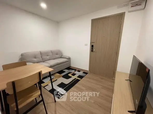 Cozy living room with modern furniture and stylish decor