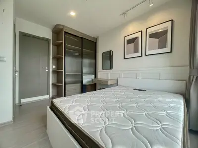 Modern bedroom with stylish decor and spacious wardrobe