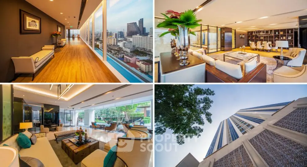 Luxurious high-rise condo with stunning city views and elegant interiors