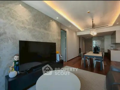 Modern living room with elegant decor and open layout